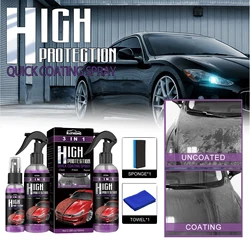 300/200/100ML Rayhong 3 in 1 High Protection Quick Car Coating Spray cleaning repair polishing Spray Coat Ceramic Coating