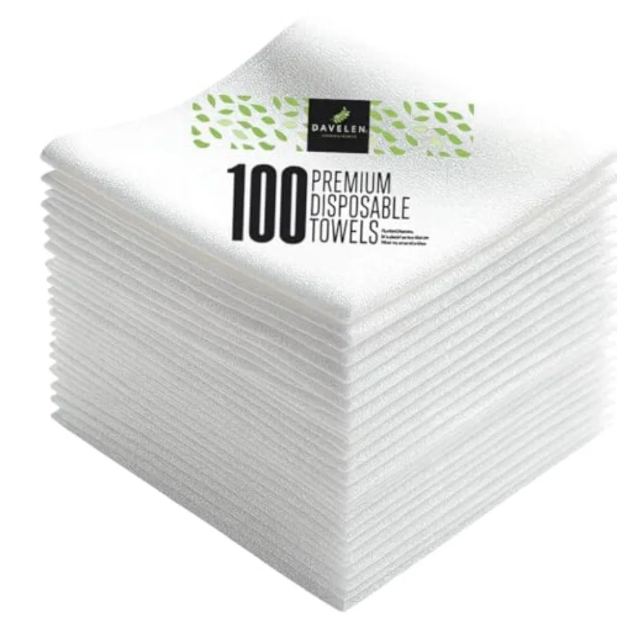 

Disposable Large Luxury Towels Spa and Salon Quality Softness for Guests Clients Hair Face Body Use Luxurious Comfort Ecofriend