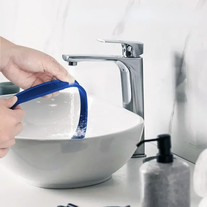 DIY szablon do przycinania włosów opaska do strzyżenia oddychająca zakrzywiona silikonowa instrukcja przycinania włosów w domu dla chłopców mężczyzn — zdjęcie 4