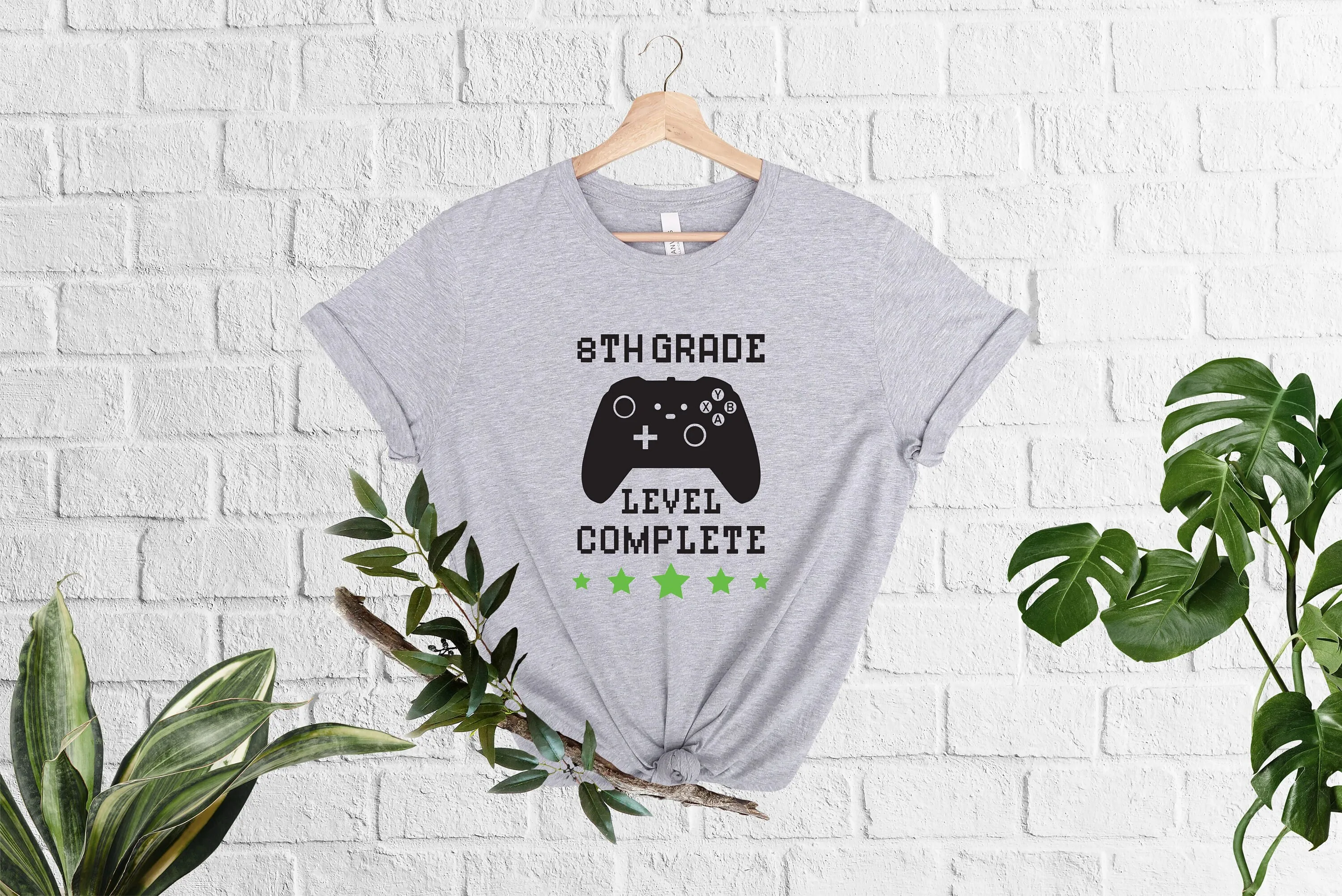 8th Grade Level Complete T shirt Last Day of School End Year Graduation Summer Break