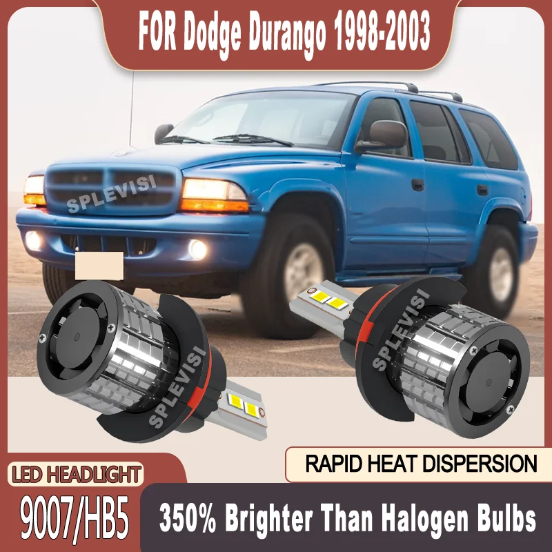 

Reliable Night Road Safety 24000LM/Pair 60000H Long Lifespan 9007 LED Headlight For Dodge Durango 1998 1999 2000 2001 2002 2003