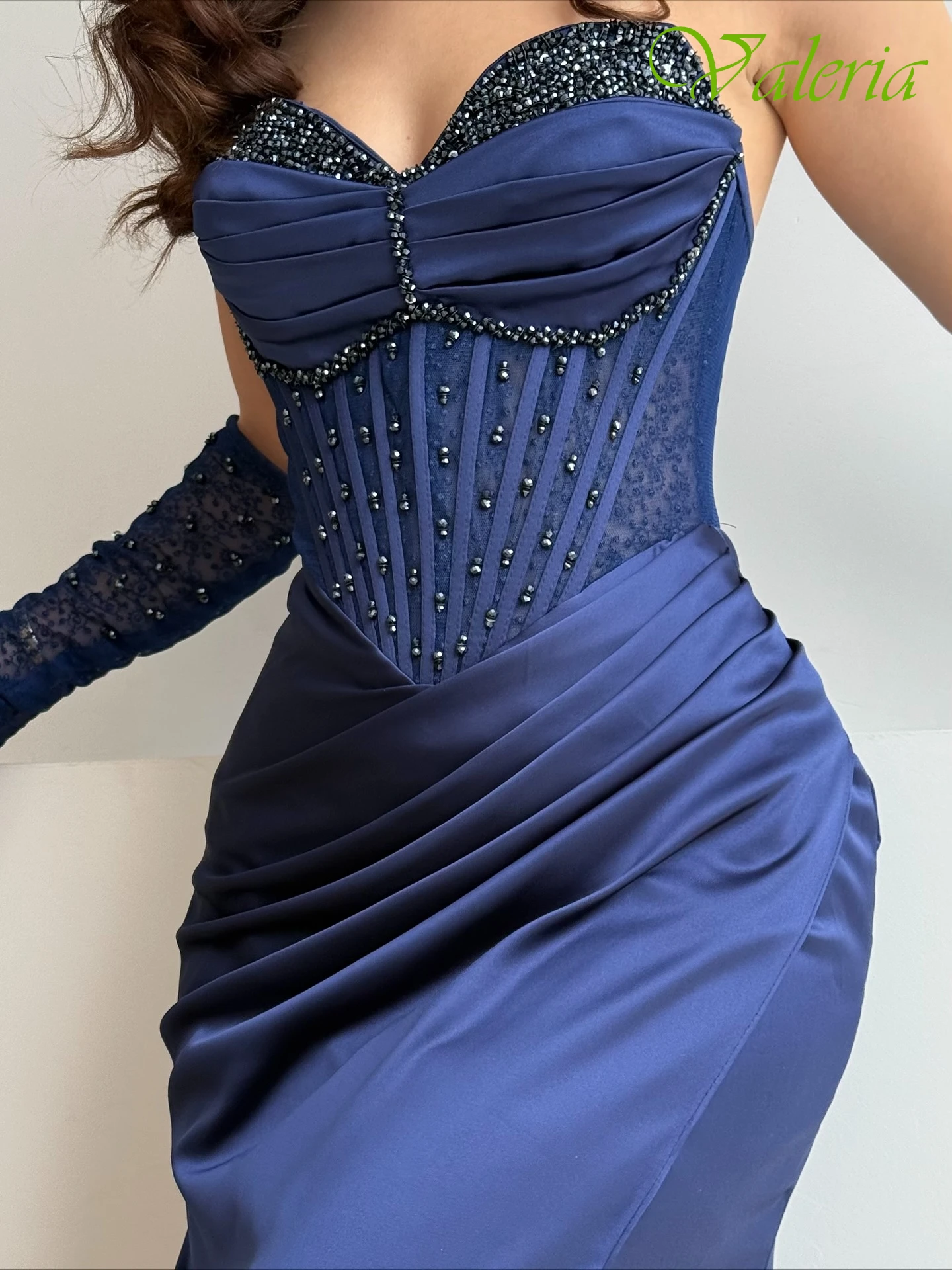 فستان سهرة أنيق مخصص بدون حمالات بدون أكمام، فساتين مناسبة مخصصة حساسة، فستان حفلات عالي الجودة #4