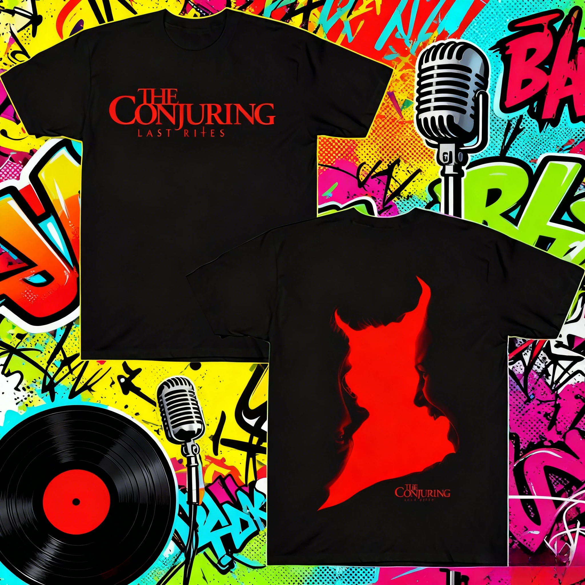 تي شيرت بنمط The Conjuring Last Rites لعام 2025، تي شيرت كاجوال بأكمام قصيرة للجنسين، تي شيرت صيفي مطبوع 100% من القطن الخالص