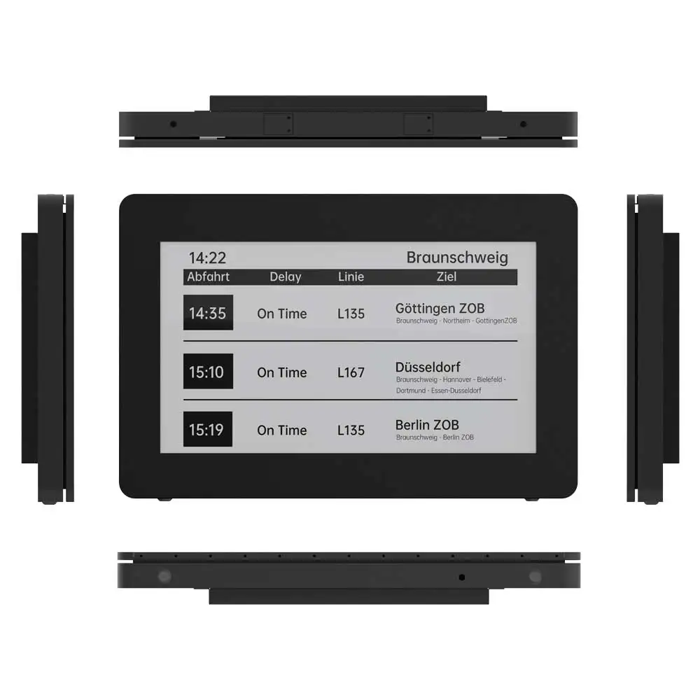 Custom 32 28 Inch E-ink Bus Stop Outdoor Long Battery Life Energy Saving Environmental Protection E Ink Display