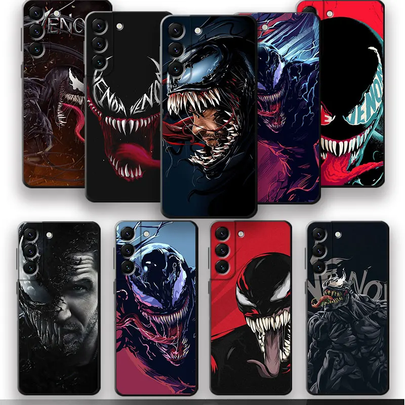 Marvel Crazy Venom For Samsung Galaxy S24 S22 S23 S20 Ultra S22 S21 FE plus S7 S7Edge Cases