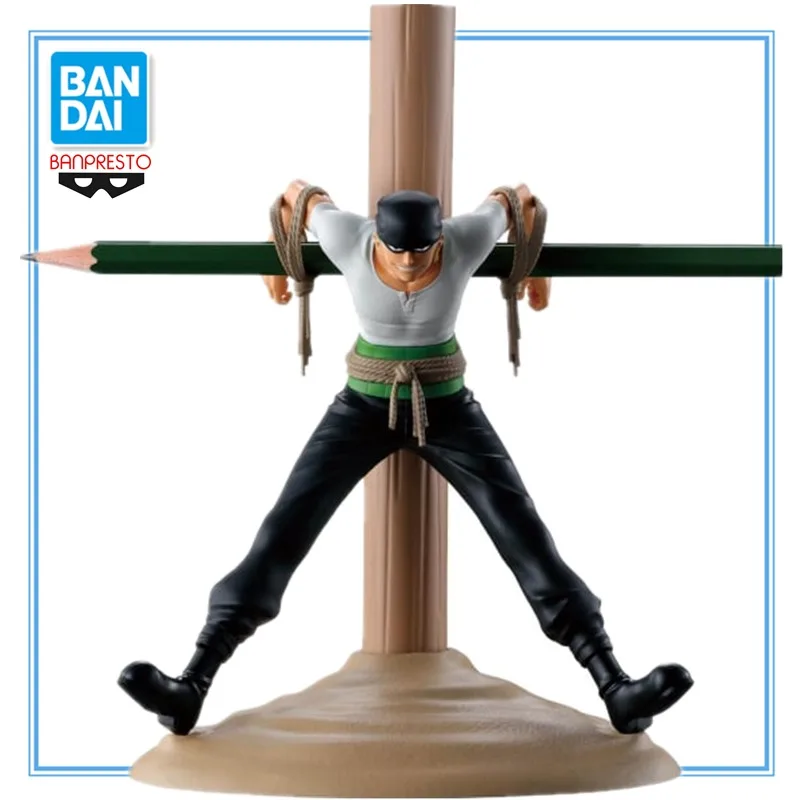 

Оригинальная фигурка BANDAI BANPRESTO ONE PIECE Roronoa Zoro, ПВХ, 17 см, аниме-фигурки, экшн-фигурки, модель игрушки, подарки