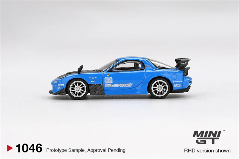 MINI GT 1:64 Z VeilSide FFZ400 كروم ذهبي / RX-7 RE-Amemiya 20B NA مجموعة نماذج سيارة مصبوبة مصغرة