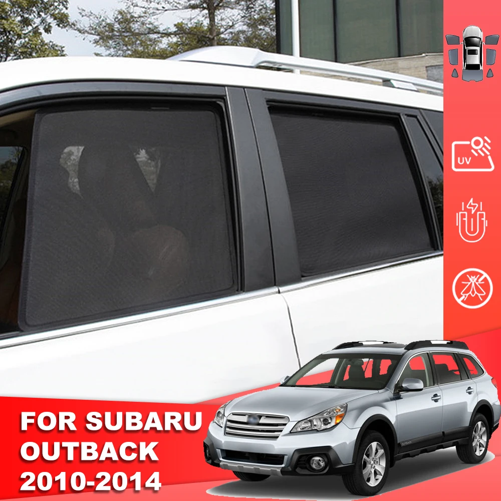 

For Subaru Outback BR 2010-2014 Magnetic Car Sunshade Shield Front Windshield Curtain Rear Side Baby Window Sun Shade Visor