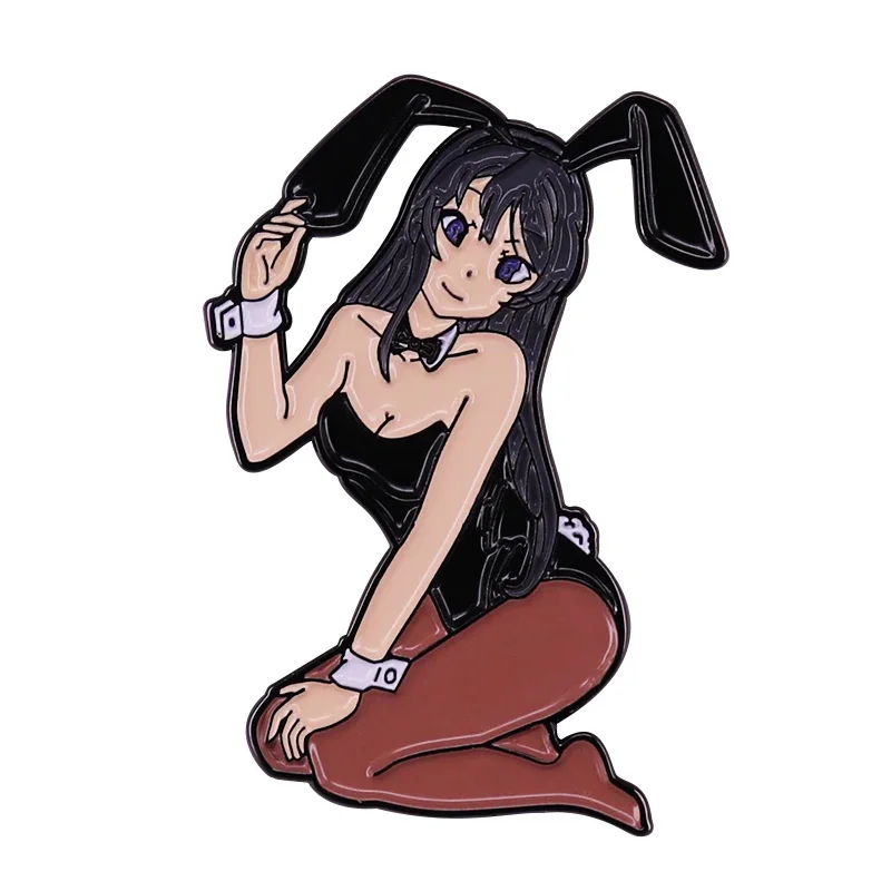 Rascal Does Not Dream of Bunny Girl Senpai Brooch Anime Badge Pin