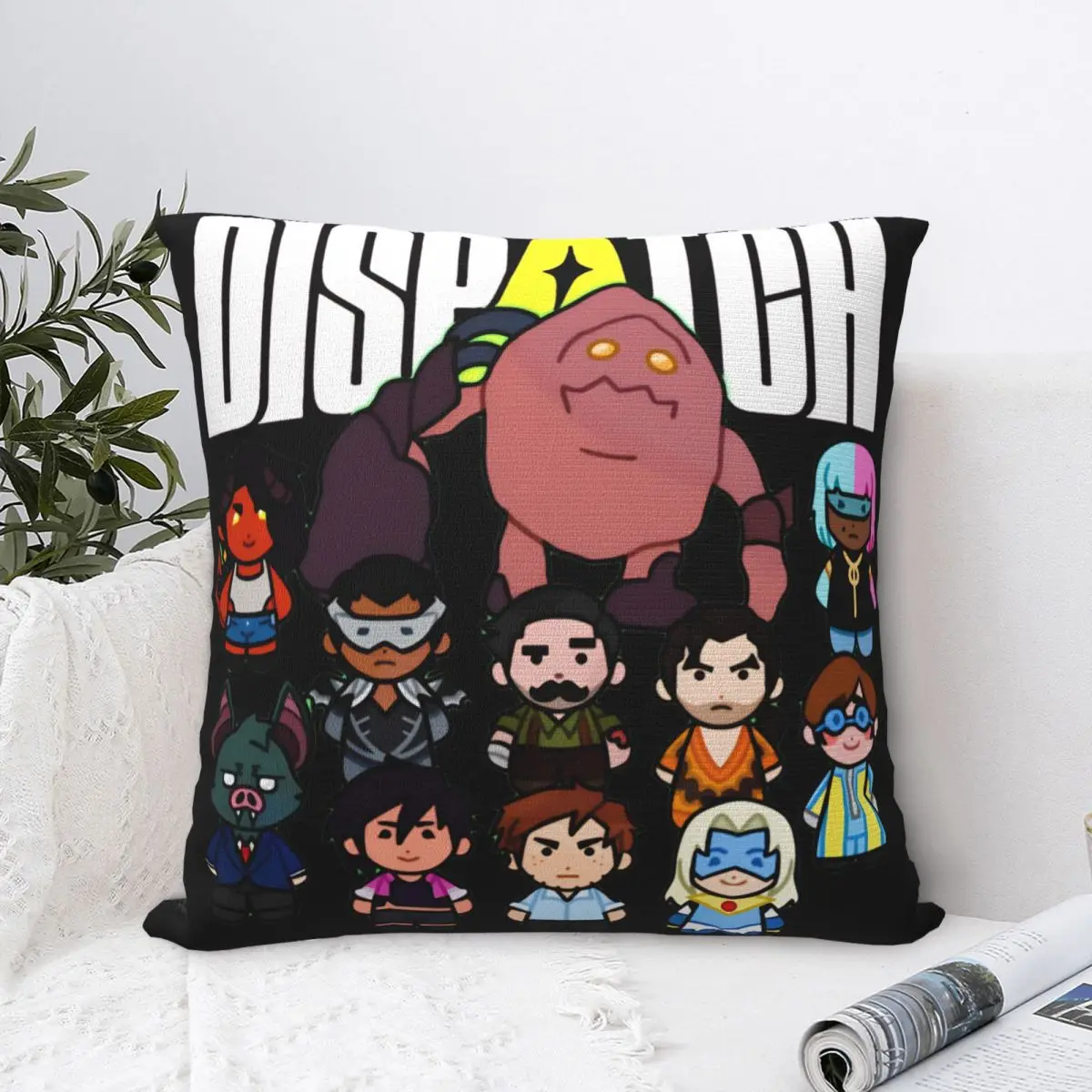 Funda de almohada Chipi de juego de despacho, funda de cojín de poliéster suave, decoración, funda de almohada, funda cuadrada para el hogar, 40x40cm, varios tamaños