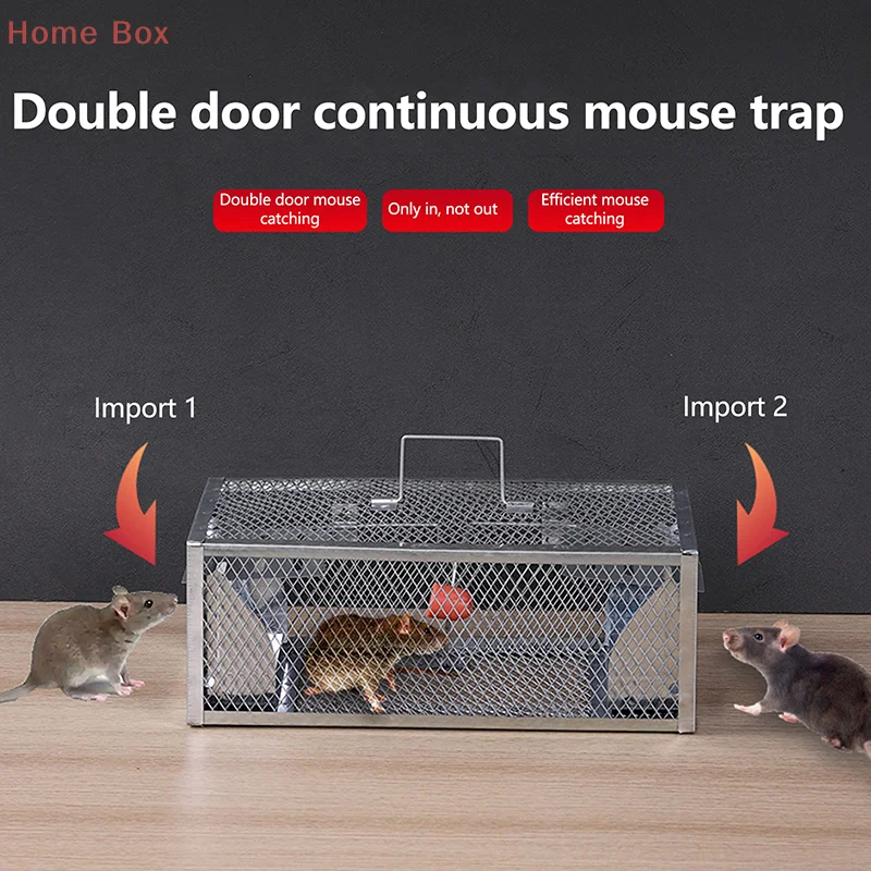 

New Multi-Catch Rodent Mouse Trap Rat Trap Cage Pest Control All Mice And Rat Can Fit In Mice Rodent Catcher Rat Trap Cage