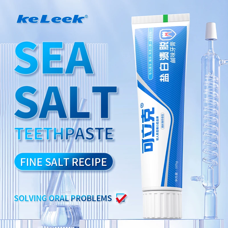 Sea salt Whitening Teethpaste Deep Cleaning Of Teeth,Calculus Removal Adult Oral Care ,toothpaste without fluoride,Protect gums