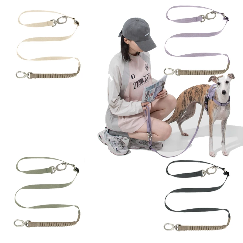 

Harness Dog Leash, 59" Durable for Walks, Puppy Walking Lead, Strong Traditional Style With Easy to Use Collar Hook
