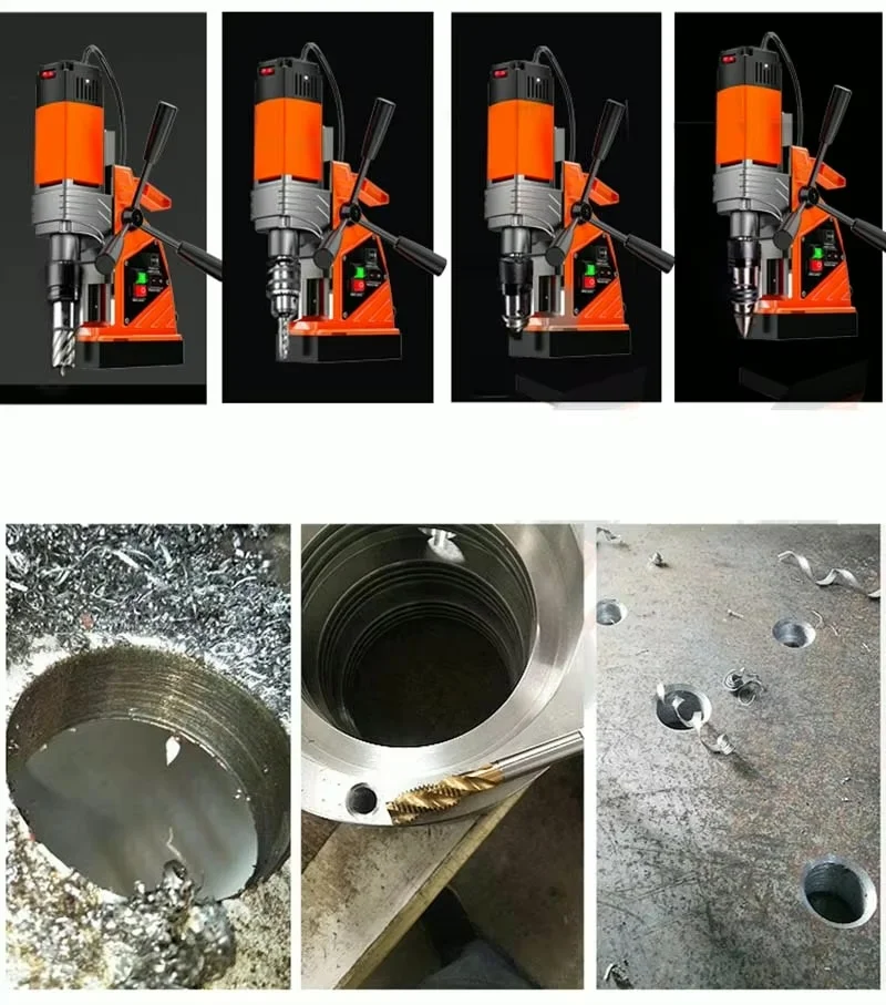 Magnetic Drill Press 13mm Boring Electric Bench Tapping Drilling Rig Machine for Engineering Steel Structure