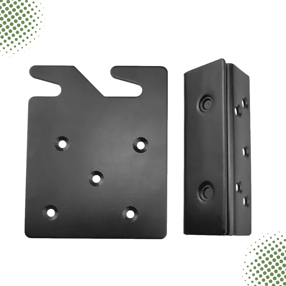 

2pcs Hooks Black Heavy Duty Metal Hanging Bed Buckle Cold-Plated Easy Install Screw Fixed For Bedroom Furniture Rail Brackets