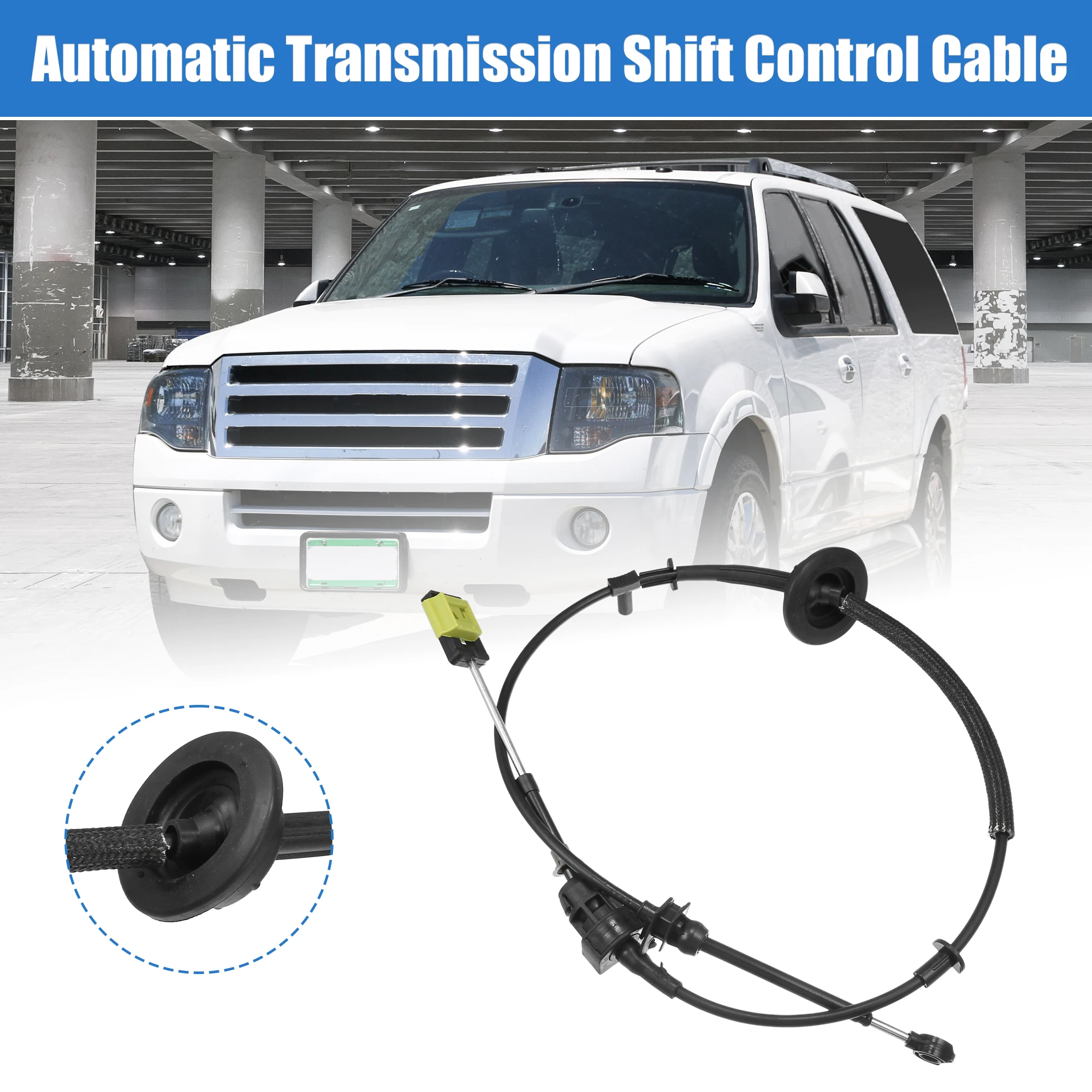 X Autohaux Auto Gear Shift Cable Transmission Shifter Cable Replace for Ford F-250 1997-1999 for Ford Expedition 1997-1999