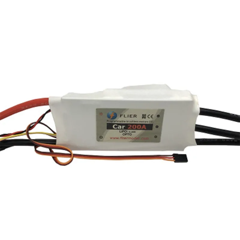 

FATJAY FLIER 200A 22S ESC High-current High-voltage Brushless RC Electronic Speed Controller for RC Car Race Car