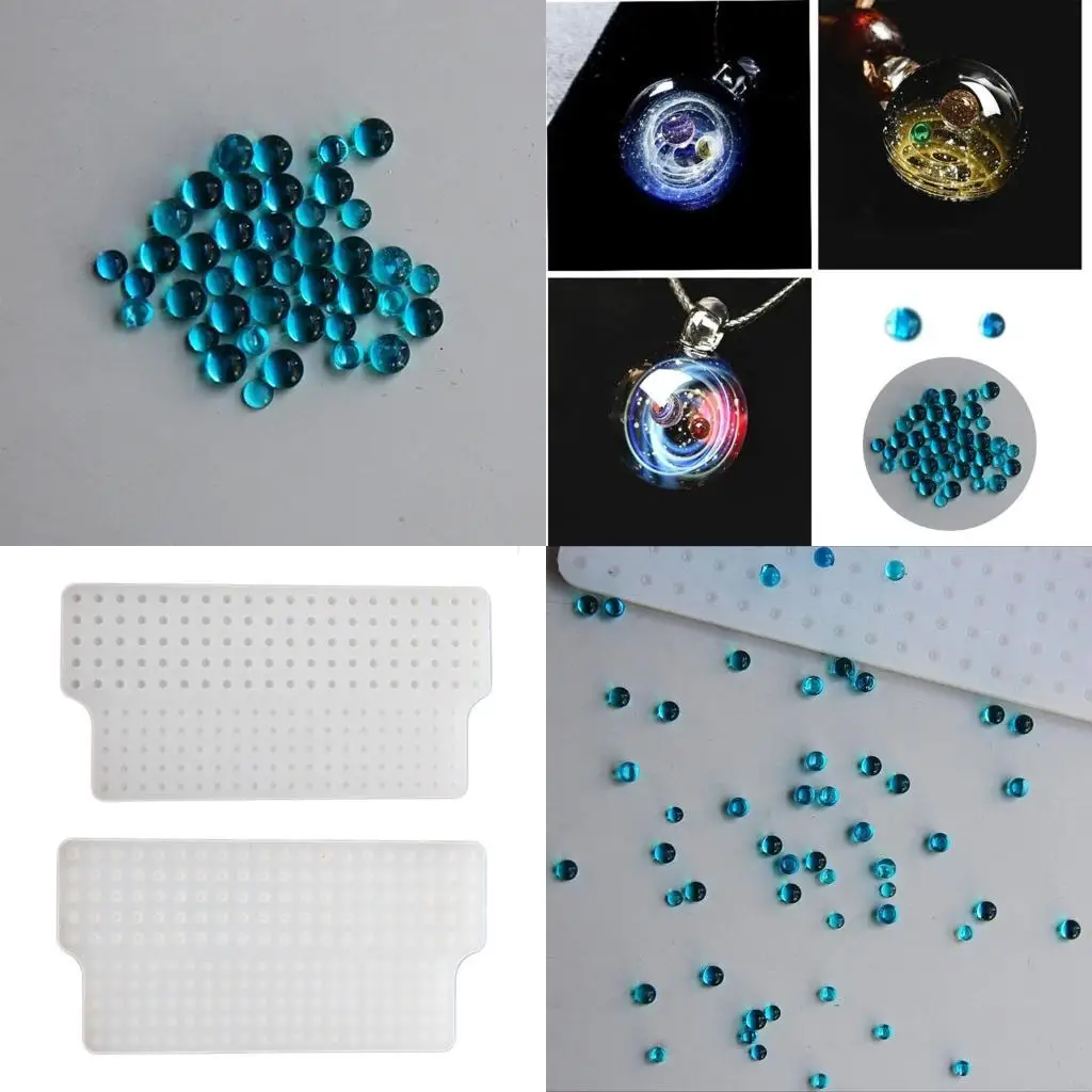 195C Versatile Miniature Silicone Bead Mold Flexible Silicone Beads Mold Designed For Accuracy Bead Crafting And Artists