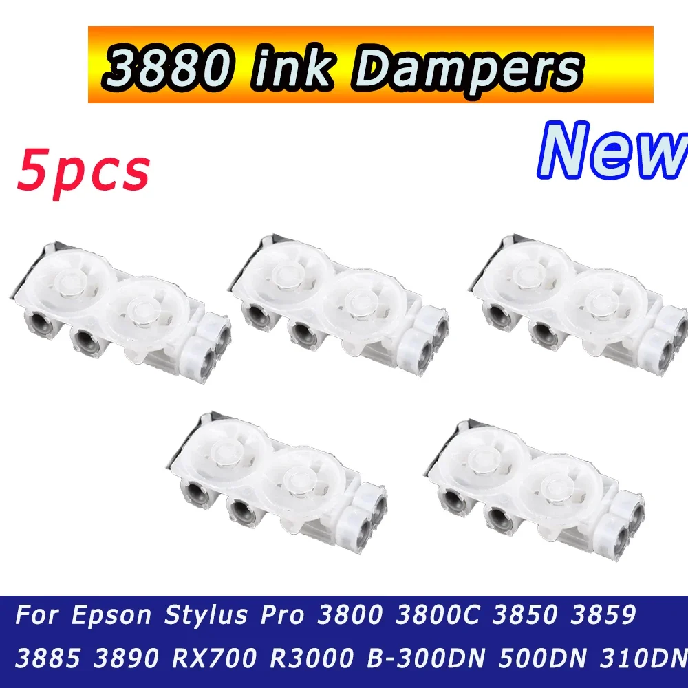 5PCS 3880 Damper Printer Ink Dampers Filter For Epson Stylus Pro 3800 3800C 3850 3859 3885 3890 RX700 R3000 B-300DN 500DN 310DN