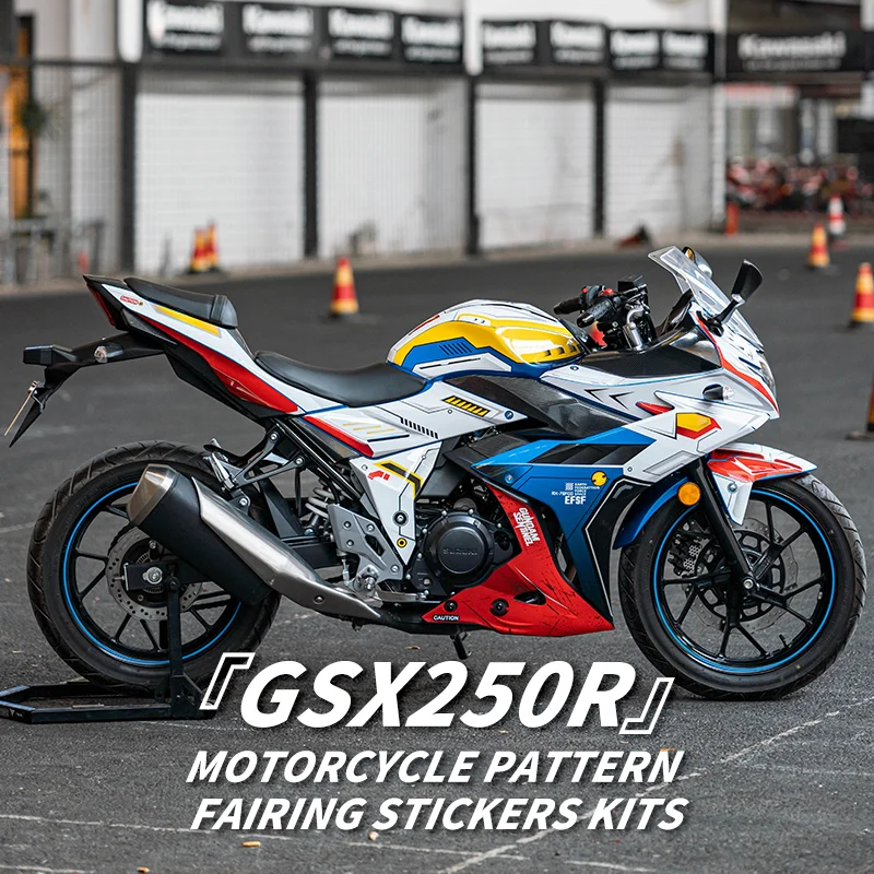 

Used For SUZUKI GSX250R Pattern Printing Stickers Kits Motorcycle Accessories Protection And Decoration Various styles