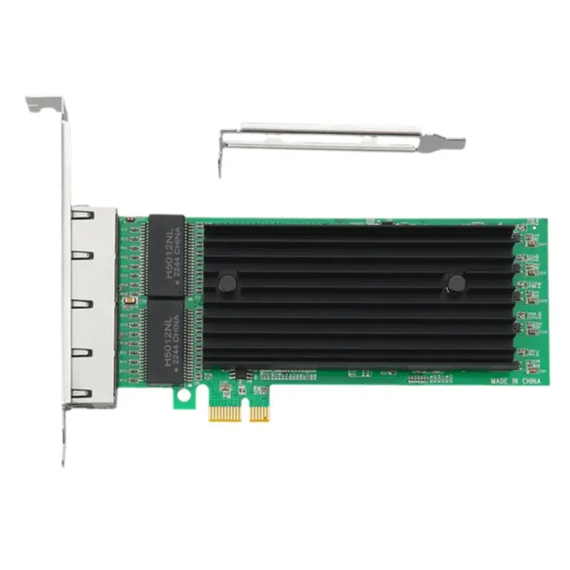 

Сетевой адаптер A23F-Pcie X1 с 4-портовым гигабитным Ethernet-адаптером и чипом I82576, поддерживает Windows 10/11, Ubuntu и Linux.