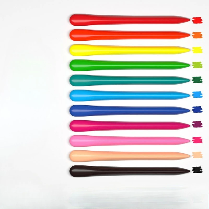 12/18 Kolorów Trójkątne Kredki Bezpieczne Nietoksyczne Trójkątne Kredki do Kolorowania dla Uczniów Dzieci Artykuły Papiernicze Zabawki do Rysowania