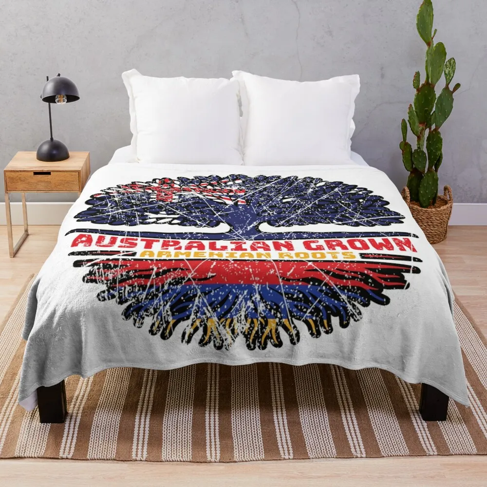 Armenian Armenia Australian Australia Tree Roots Flag Throw Blanket Weighted Sleeping Bag Blankets