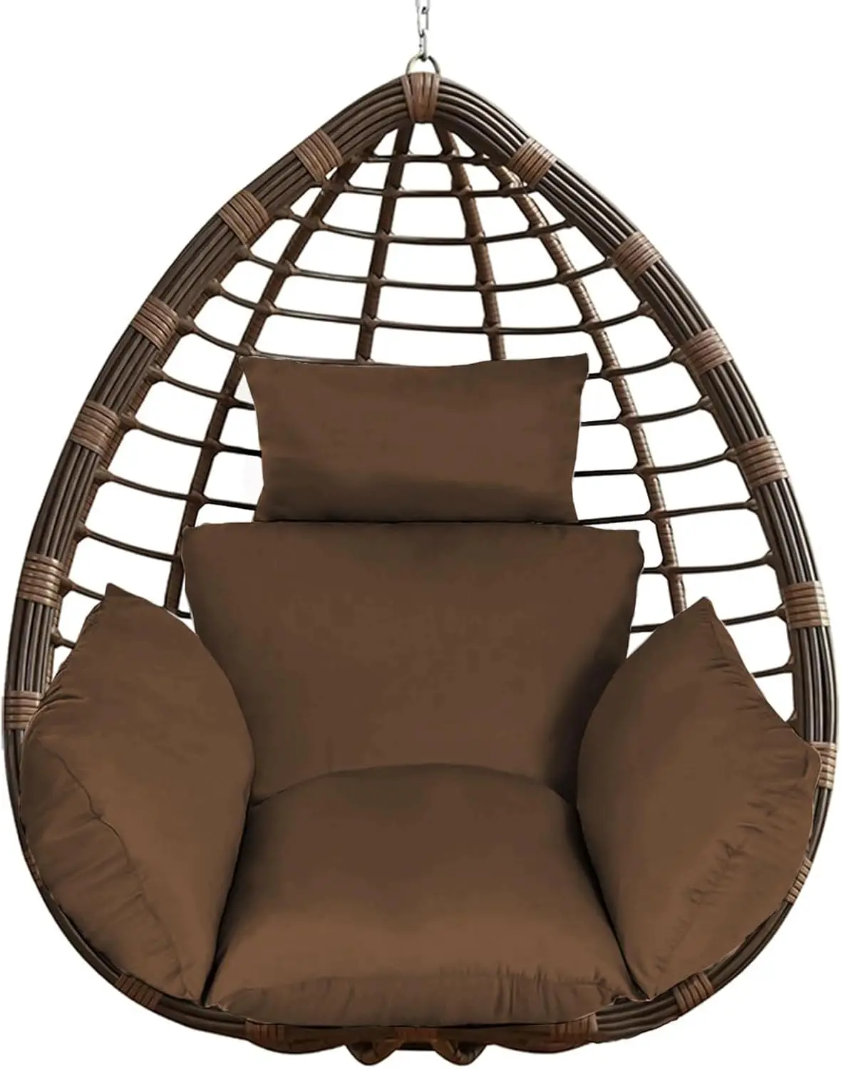 

Outdoor Egg Chair Cushion, Soft Hanging Egg Chair Cushion Replacement, Washable Swing Chair Pads With Ties, Thicken Basket