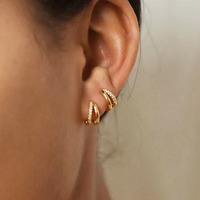 Simple Stainless Steel Hoop Earrings for Women Trendy Circle Earring Piercing Jewelry Prevent Allergy Accessories Gift