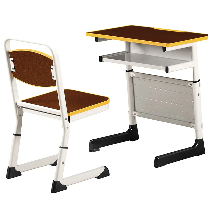 Adjustable Metal Leg School Classroom Student Children Study Table And Chair