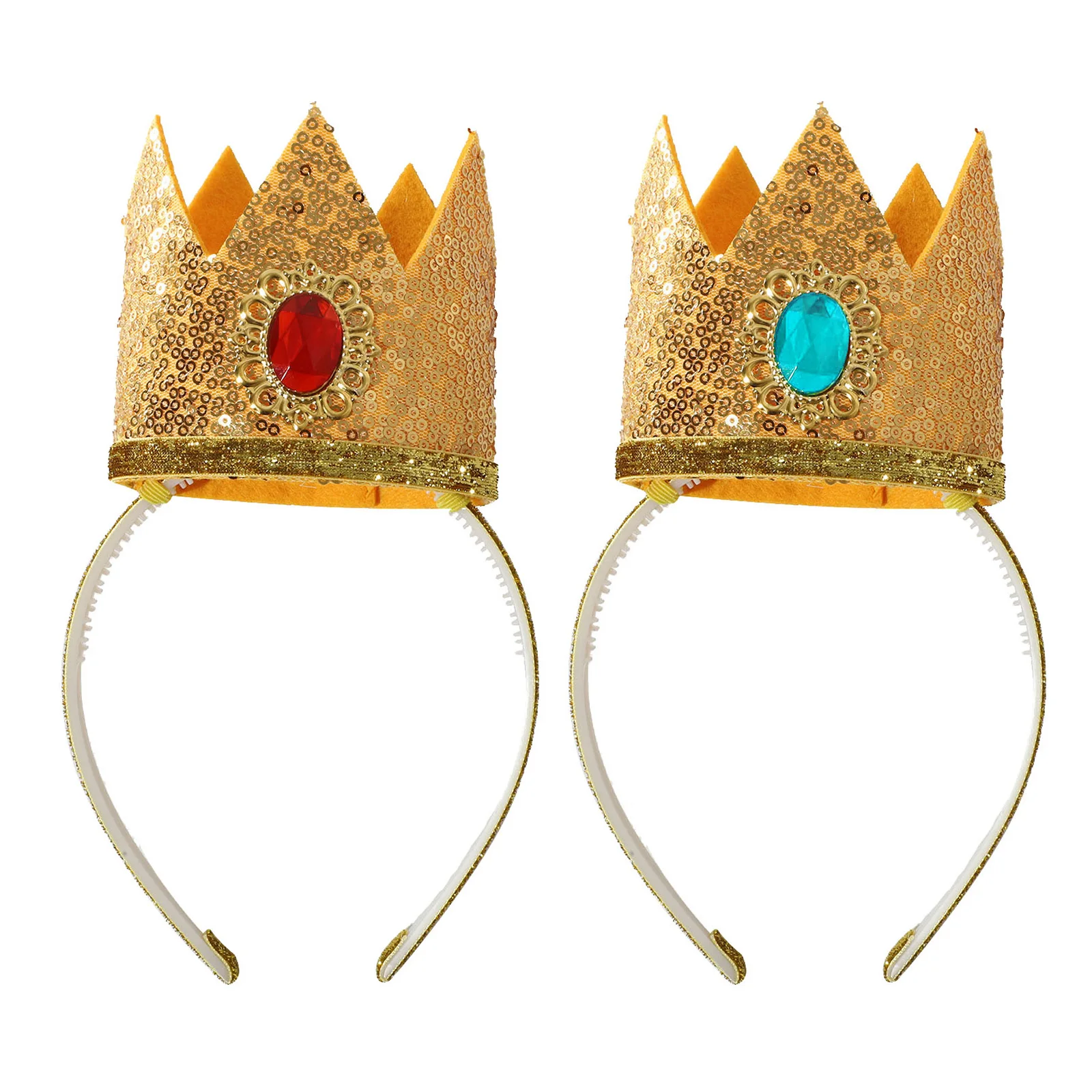 Corona de Cosplay de princesa de Halloween para niños y niñas, diadema con joyas de lentejuelas brillantes, accesorios de actuación de escenario de fiesta temática