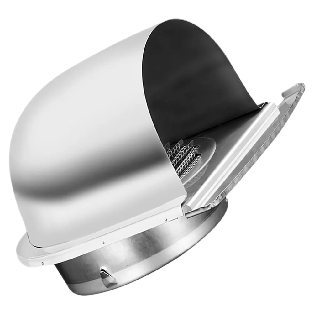 U-Shaped Rain Wind Resistant Stainless Steel Ventilation Grille for Range Hood Kitchen Fan Outdoor Vent Cover Air Vent Deflector