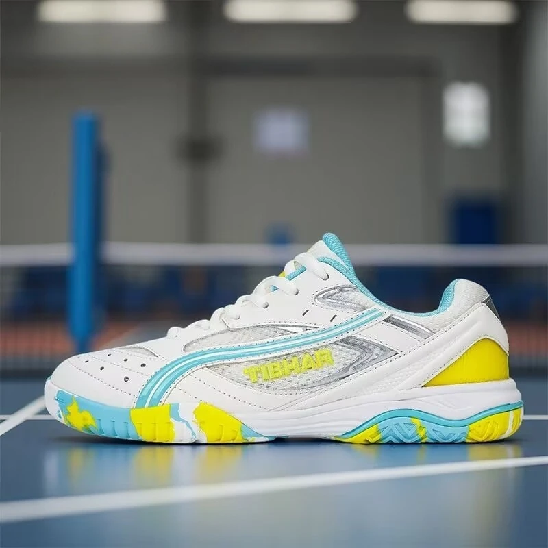 Luxury Brand Table Tennis Shoes Mesh Breathable Badminton Shoes Light Weight Indoor Court Shoes Hard-Wearing Tennis Shoe Unisex