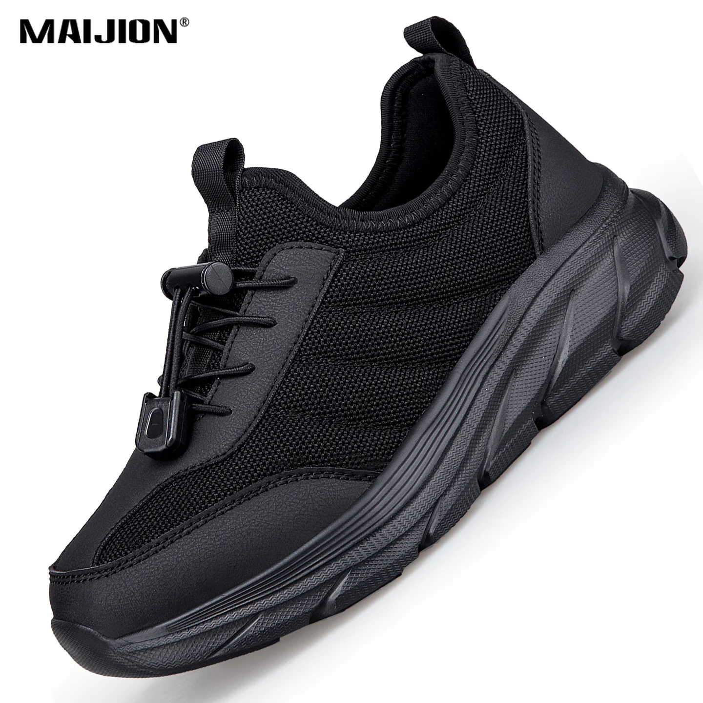 Breathable Mesh Walking Shoes Men Women Shock Absorbing Casual Sneakers Non-slip Comfort Elder Daily Footwear Size 36-45