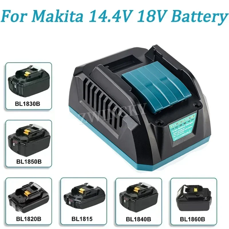 For Makita Original 14.4V-20V Li-ion Battery Charger 14.4V 18V Bl1830 Bl1430 Bl1815 Bl1840 Bl1850 BL1860 Electric Power Charging