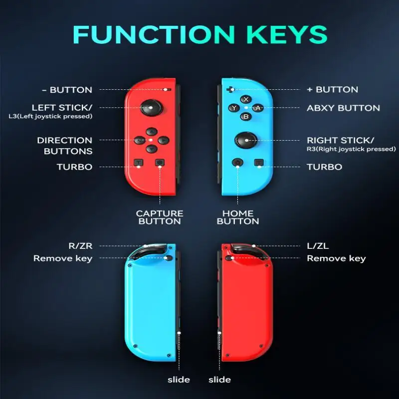 Alle Nintendo Switch Game Console Joycon Draadloze Bluetooth 5.2 Gamepad Tv Tafelblad En Palm Mode Gaming Controller Accessoires