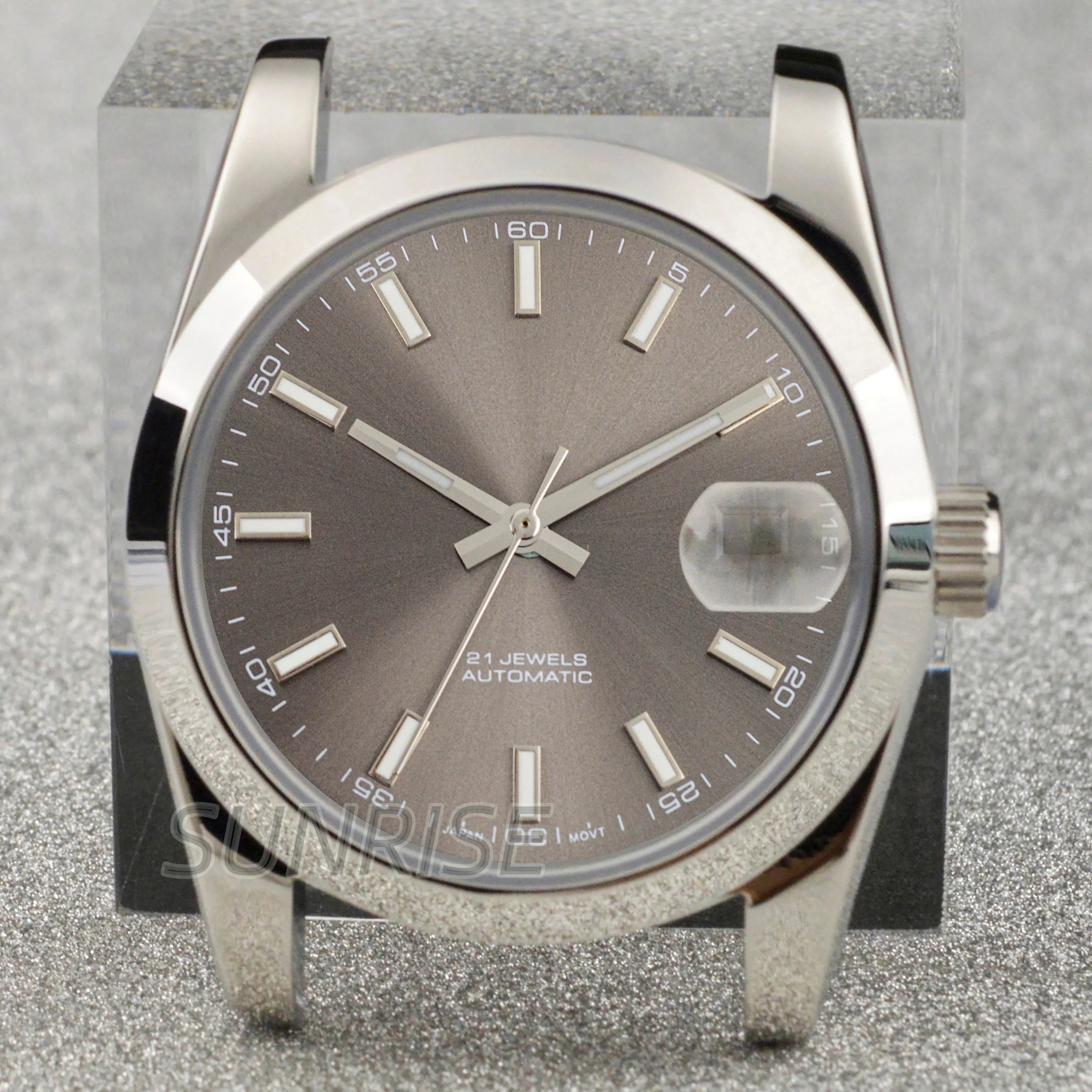 

for Datejust NH35 Case 31mm Dial Hands Stainless Steel Bracelet Strap Sapphire Crystal 100m Waterproof for NH36 Movement 41MM