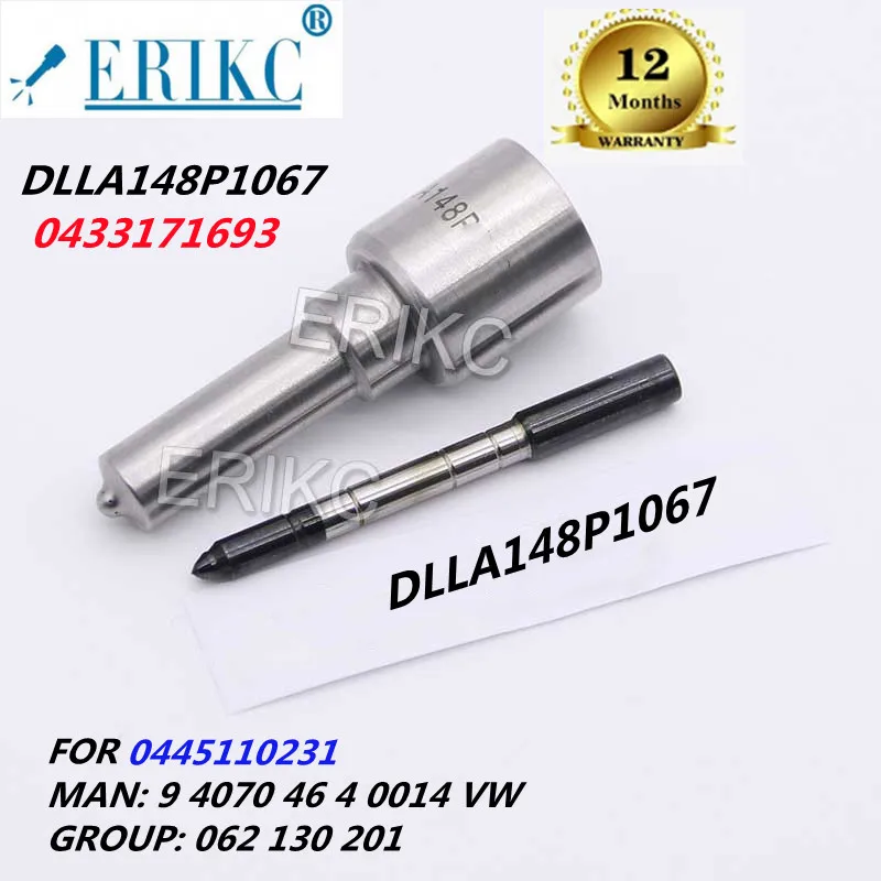 

ERIKC DLLA149P2345 (0 433 172 345) Fuel Injector Nozzle Group DLLA 149P 2345 For 612600080618