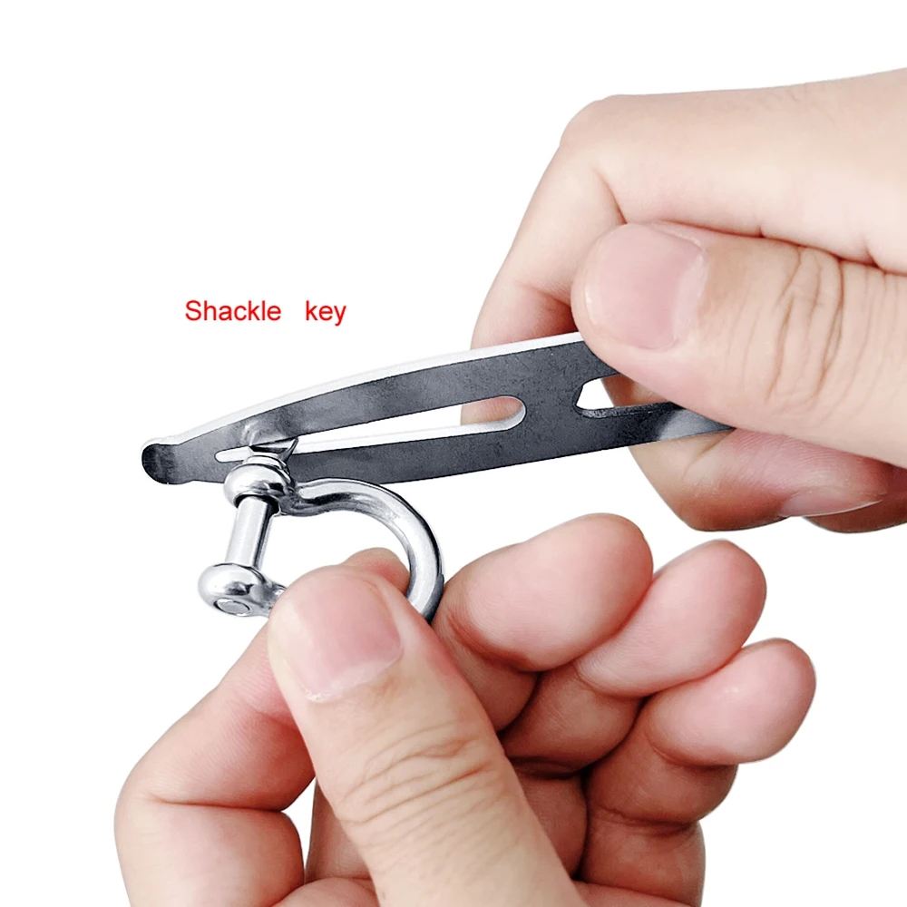 Stainless Steel 316 Boat Deck Key Shackle Key Multi-Tool Screw Driver Emergency Toolkit Marine RV Accessories HOT