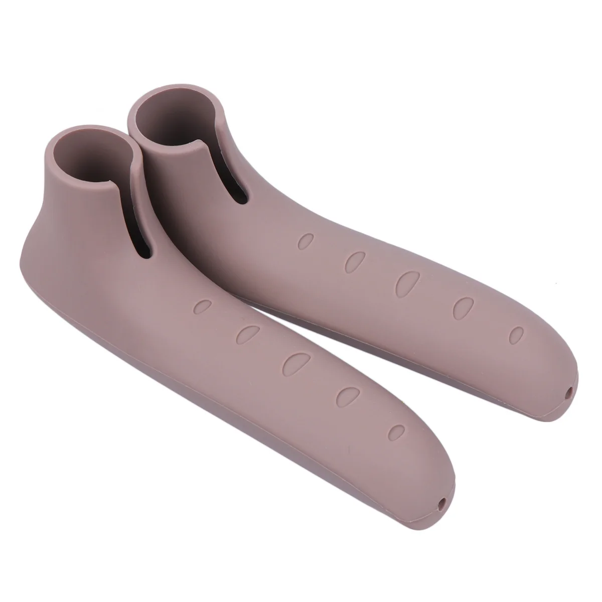 

2 шт., силиконовая дверная ручка, L-образная форма, водонепроницаемый нескользящий защитный чехол для детей, защита дверной ручки для домашнего офиса, кофе