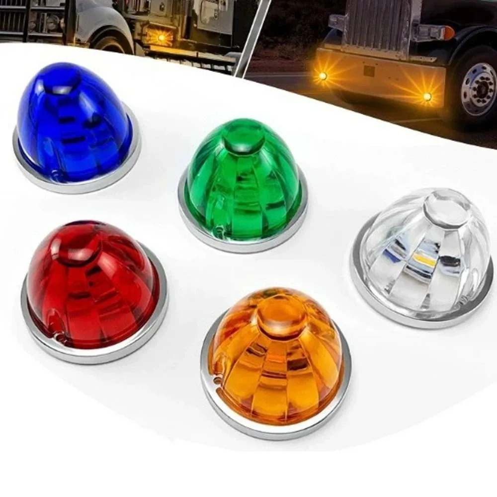 

LED Rear Brake Stop Light Universal Big Watermelon Clearance Lamp Waterproof Yellow Red White Green Blue Turn Signal Indicator