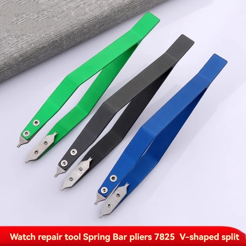 

Watch Repair Tool Spring Bar Pliers 7825 V-shaped Metal Disassembly Batch Remover Tweezer Clips High Hardness Precision Tools