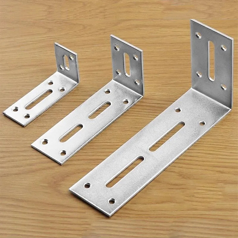 Adjustable L-Angle Bracket, Adjustable Angle Code, Bookshelf Slot Board, 90 Degree Slotted Angle Bracket, Wall Iron Work