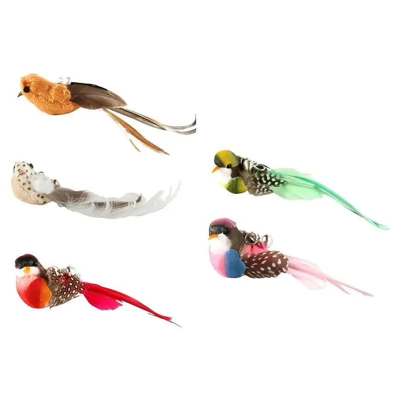 Replacement Head For Funny Cat Stick Toy Various Kinds Cats Rod Feather Birds Teaser Toy For Kitten Pets Toy Supplies