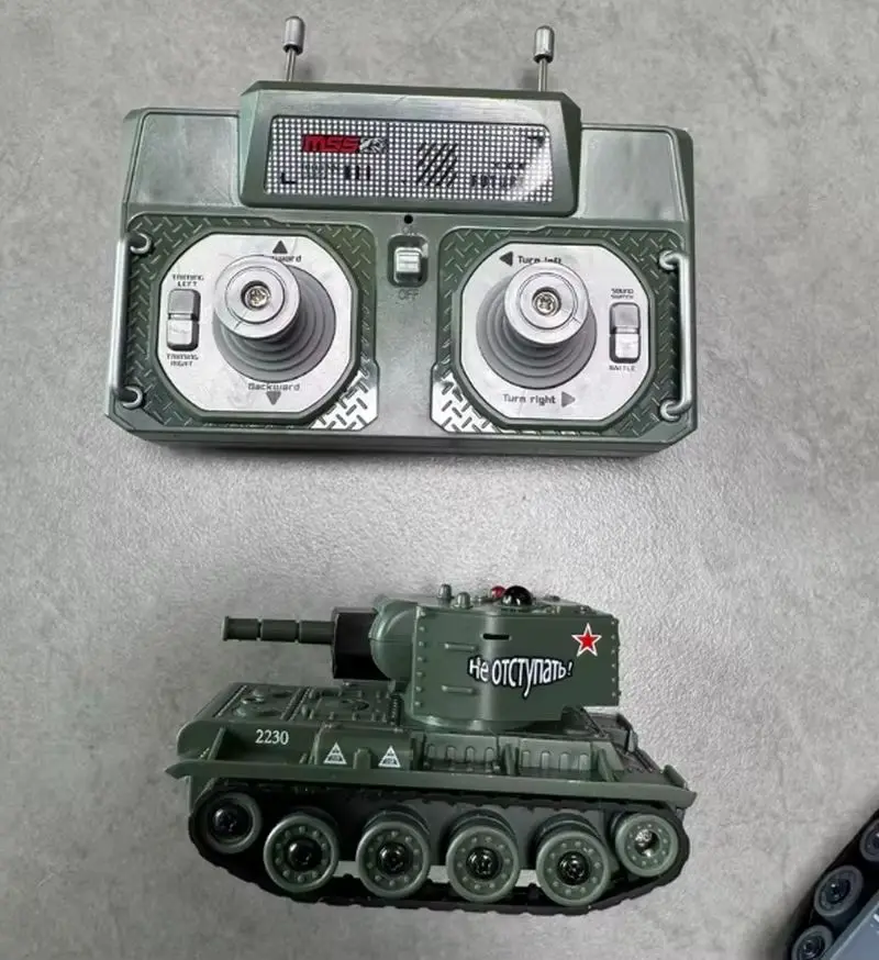 Op voorraad Mini-afstandsbediening Tank Interactief geschenk Infraroodgevecht Volledige aandeel Speelgoed RC-auto voor jongens Educatieve leuke spellen