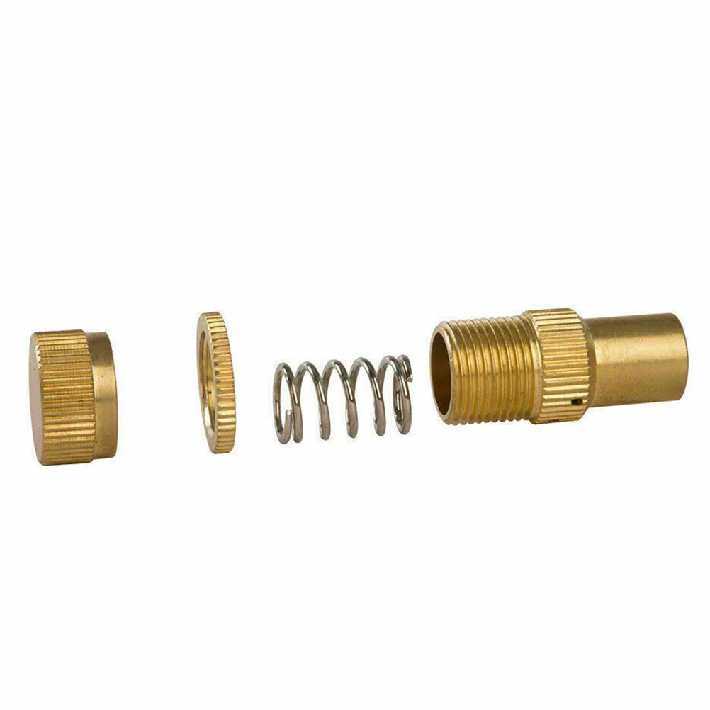 4pcs Universal Off-road Car Brass Desert Tire Deflators Kit Automatic Deflator Pressure Reducing Relief