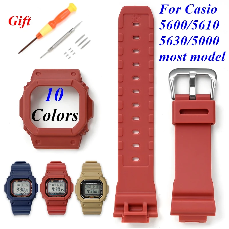 For Casio G-Shock DW5600/5000 GW5600 GLX5600 GW-M5610 Watch Strap 