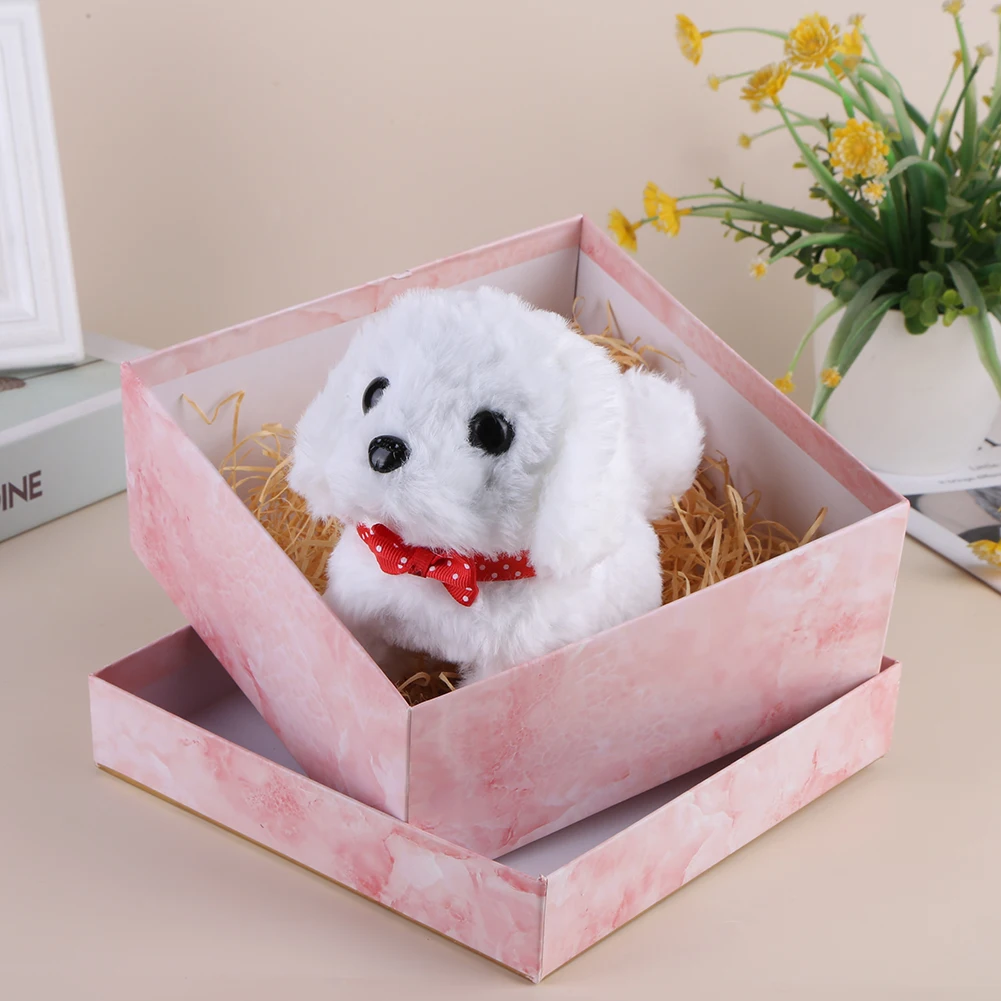 Elektronischer Roboterhund, interaktives Plüsch-Welpenspielzeug, wirkt wie ein echter Welpe, Stofftierhund, batteriebetrieben, für Kinder ab 14 Jahren