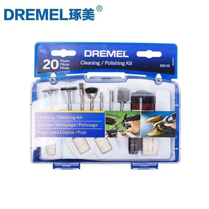 Dremel 청소 연마 키트 조각 조각 로타리 도구 액세서리 단단한 강철 모듬 세트 목재 금속 유리에 적합