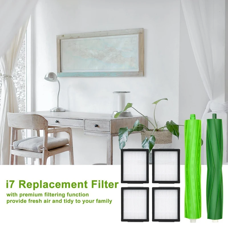 فلاتر بديلة Irobot Roomba ، أجزاء بكرات ، I3 ، Evo J7 Plus ، I8 ، E6 ، E5 ، I4 ، I6 ، I1 ، تجديد الملحقات